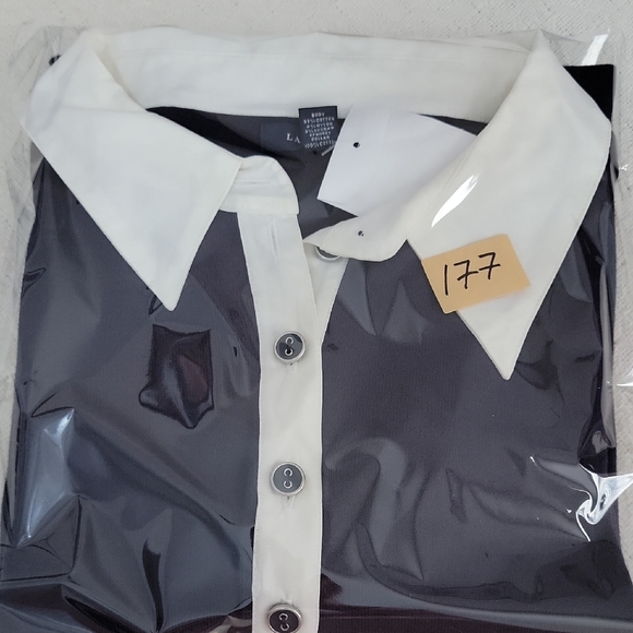 Lands' End Dark Blue Women Sweater with White Accents Cotton Size XXL - Picture 8 of 8